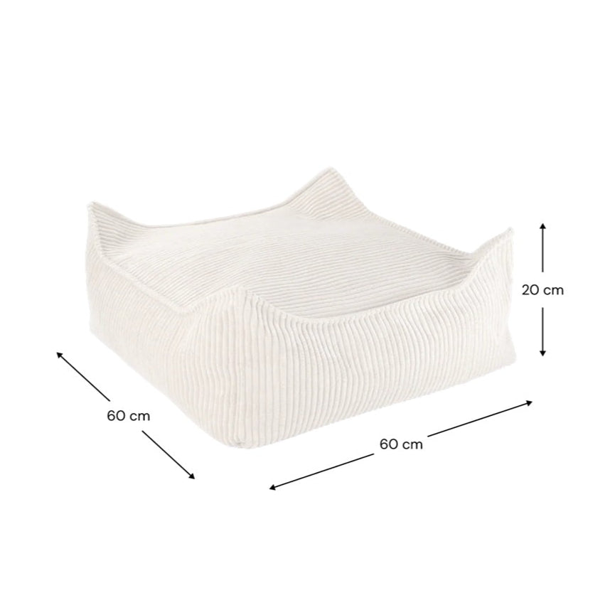 Wigiwama Square Ottoman - Corduroy Marshmallow