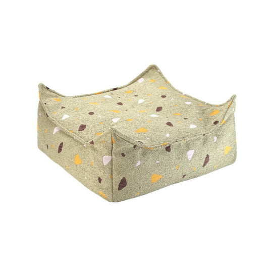 Wigiwama Square Ottoman - Terrazzo Moss