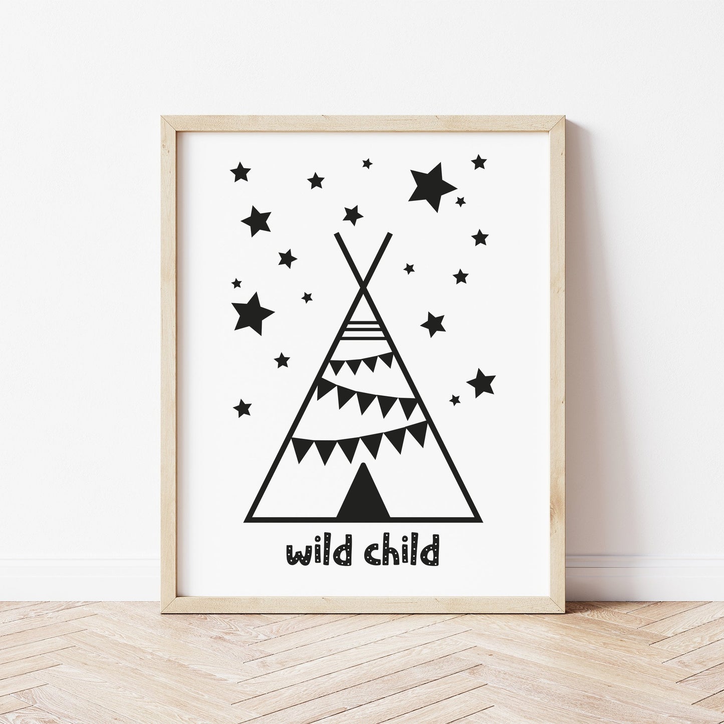 The Little Jones Wild Child Teepee Print