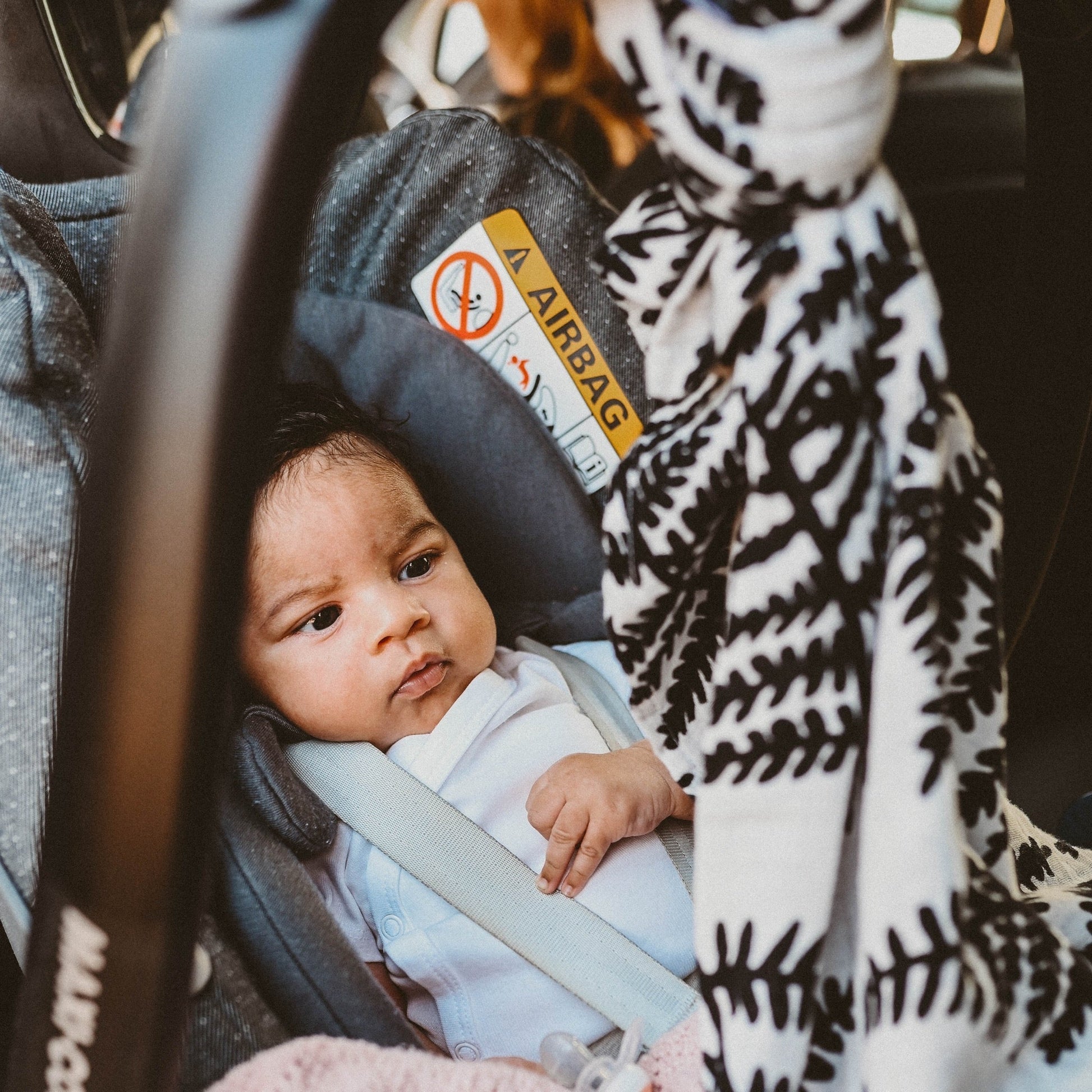 Etta Loves Baby Sensory XL Muslin Swaddle - Ferns