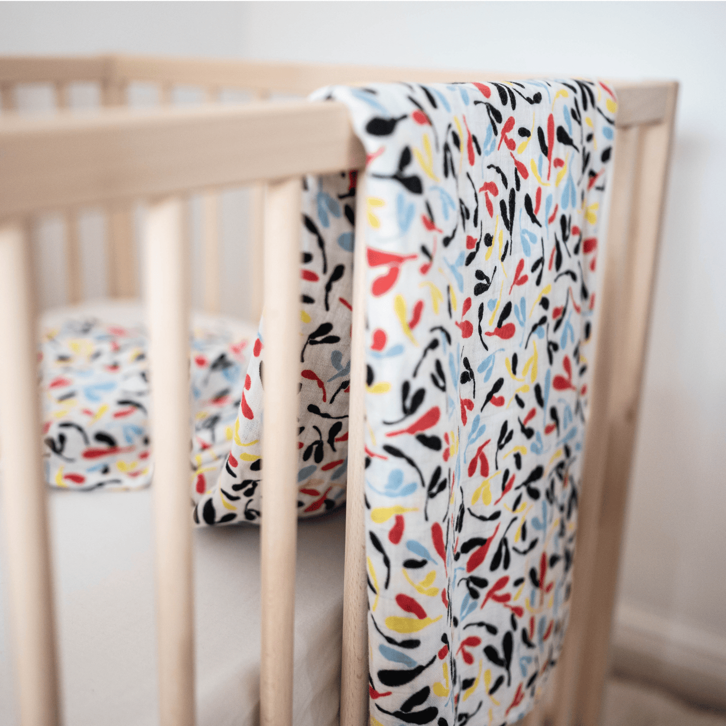 Etta Loves Baby Sensory XL Muslin Swaddle - Sycamore