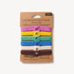 Wild & Stone Plastic Free Hair Ties - 6 Pack - Multi Colour