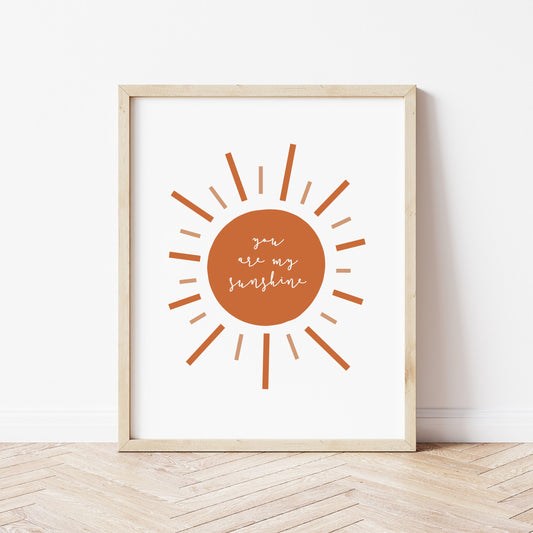 The Little Jones You Are My Sunshine Print - Burnt Orange