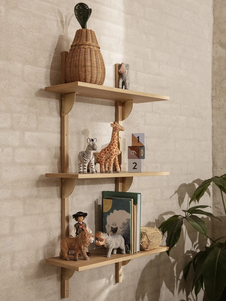 Ferm Living Hand-Carved Wooden Animals - Lion