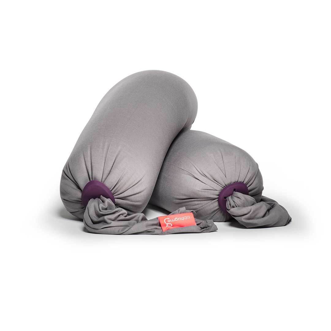 bbhugme Pregnancy Pillow - Stone/Plum