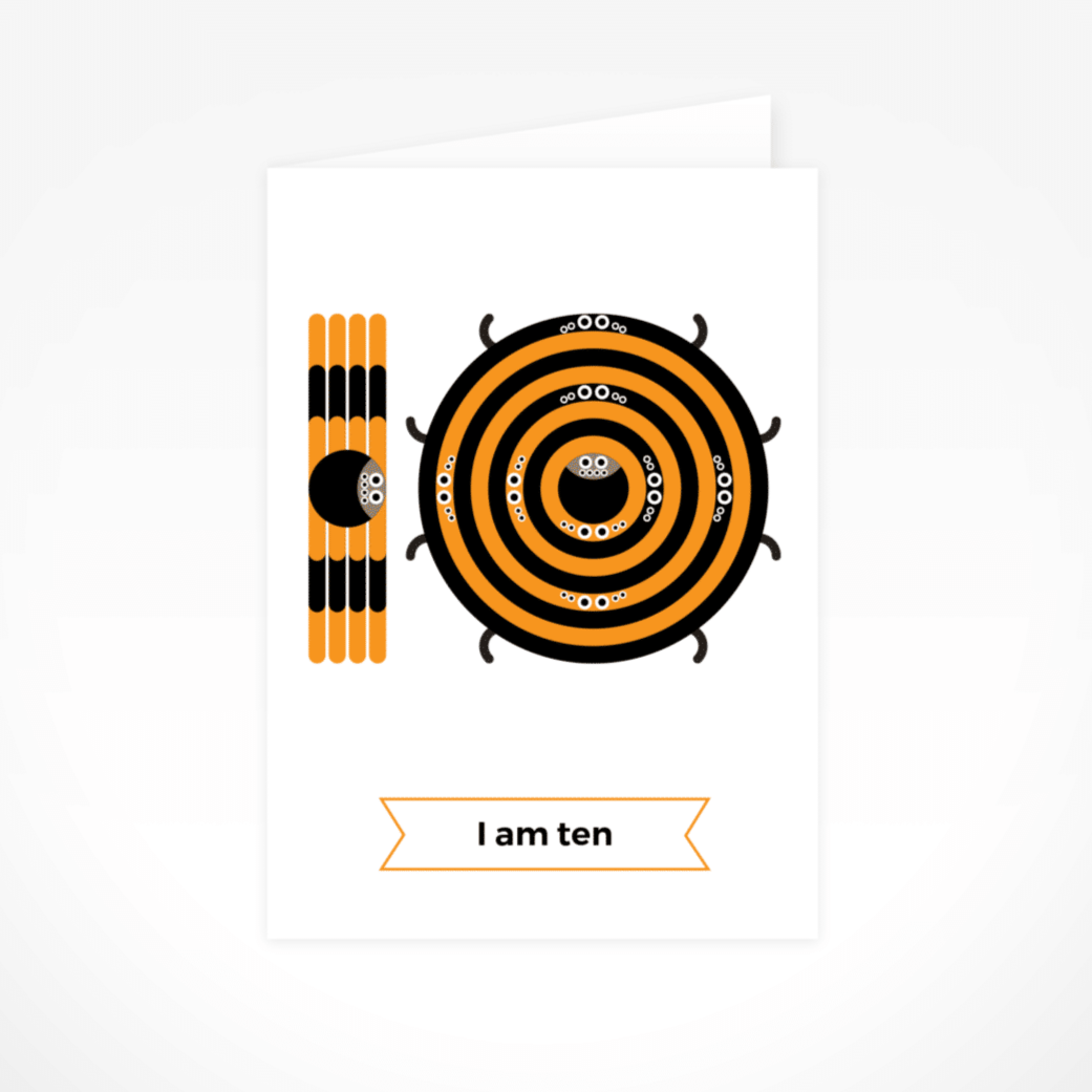 I Am Ten Greeting Card
