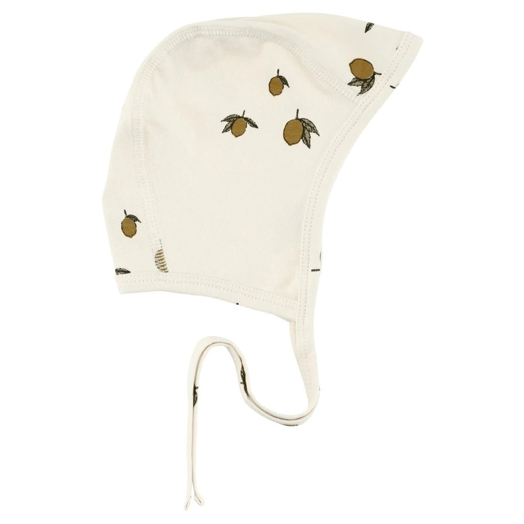 Konges Slojd Newborn Baby Bonnet - Lemon