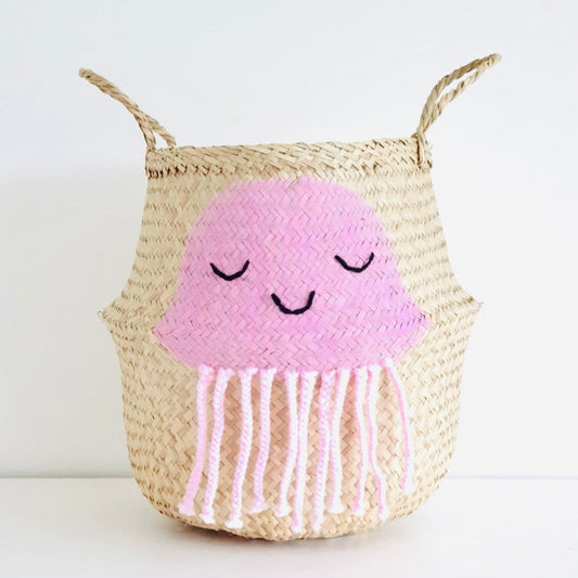 Bellybambino Pink Jellyfish Basket - Large