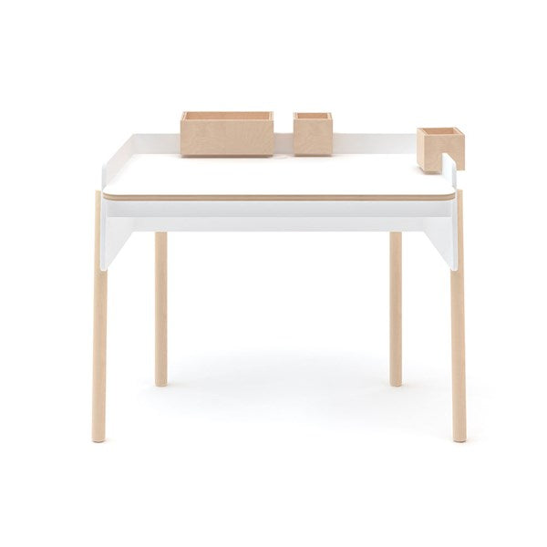 Oeuf NYC Brooklyn Height Adjustable Desk - White & Birch