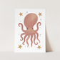 Octopus Art Print by Kid of the Village (6 Sizes Available)