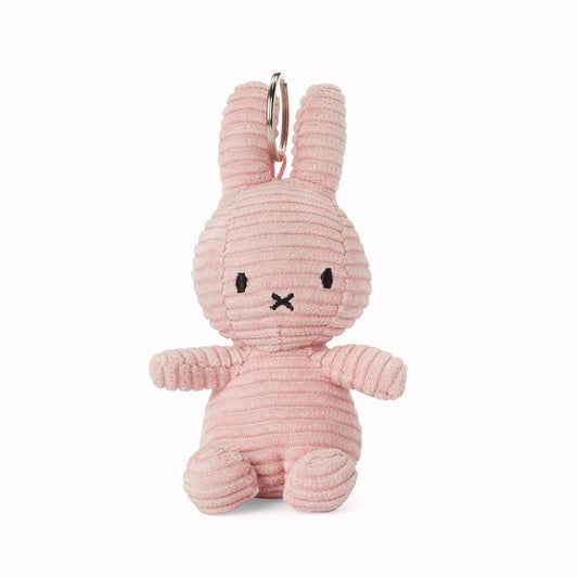 Miffy Corduroy Keyring Soft Toy - 10cm Pink