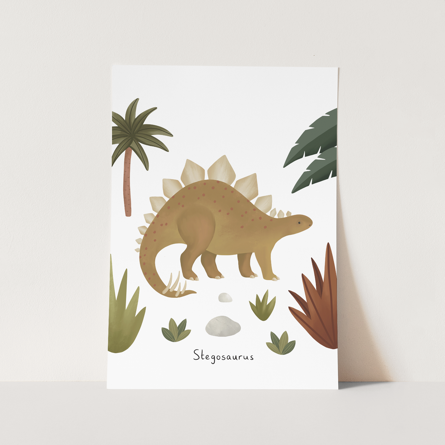 Stegosaurus Art Print by Kid of the Village (6 Sizes Available)