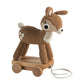 Sebra Crochet Pull-Along Toy - Dixi The Deer