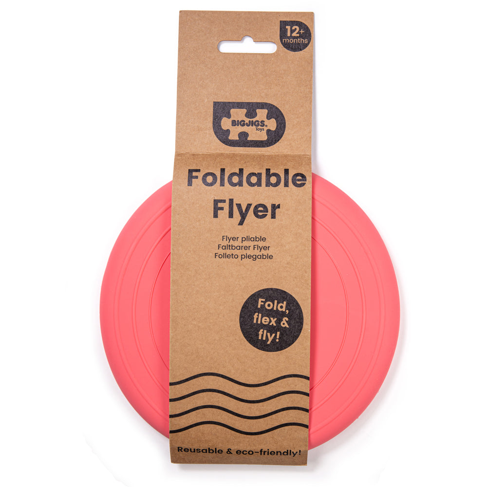 Bigjigs Silicone Bucket, Frisbee and Spade Set - Coral Pink