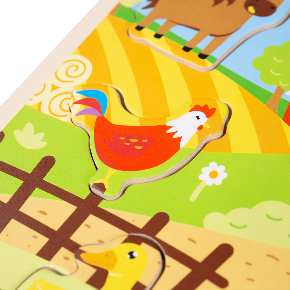 Bigjigs Wooden Farm Sounds Puzzle