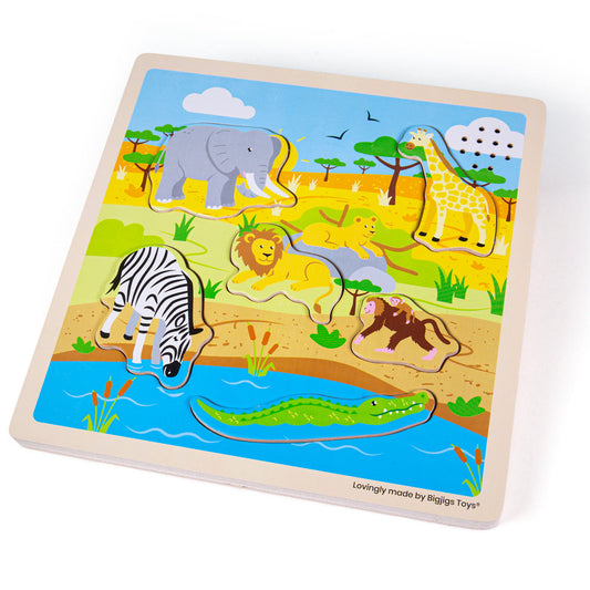 Bigjigs Wooden Safari Sound Puzzle