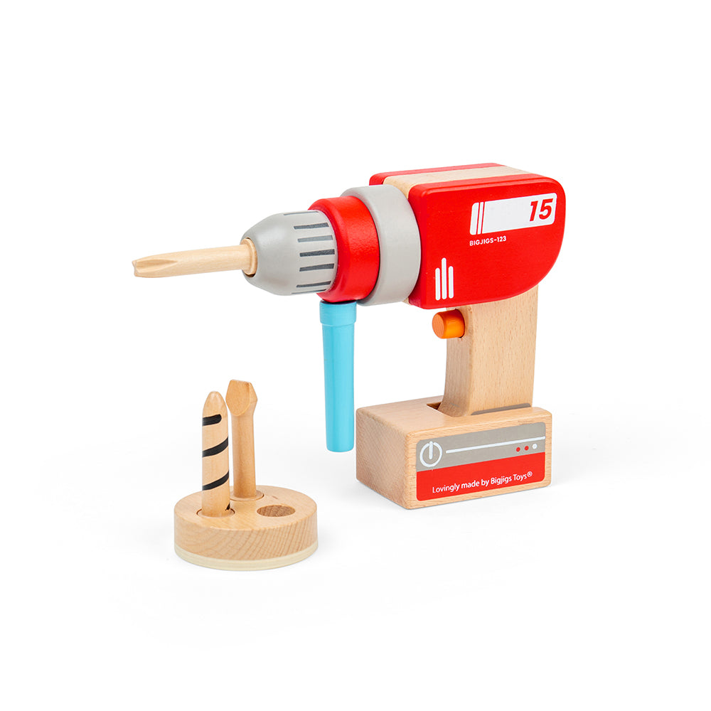 Bigjigs Wooden Toy Drill