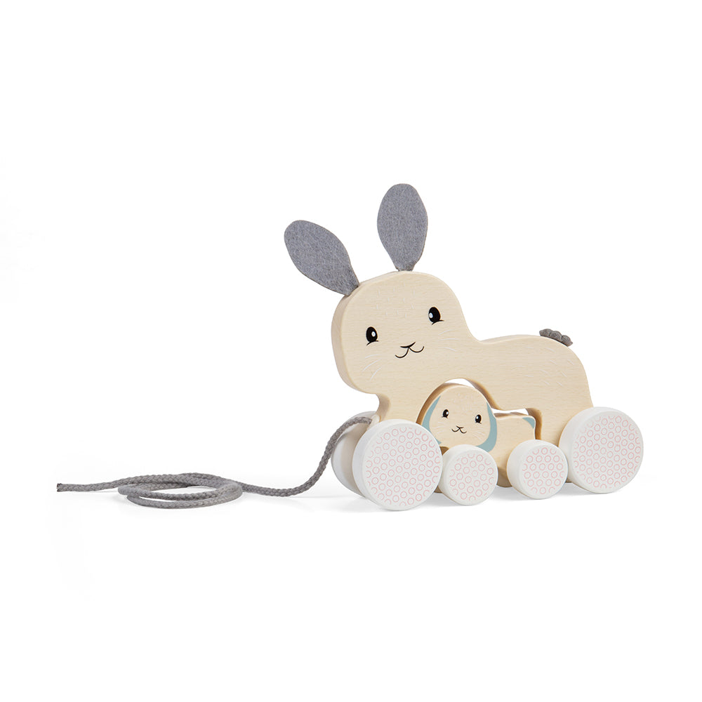 Bigjigs Wooden Pull-Along Bunny & Baby