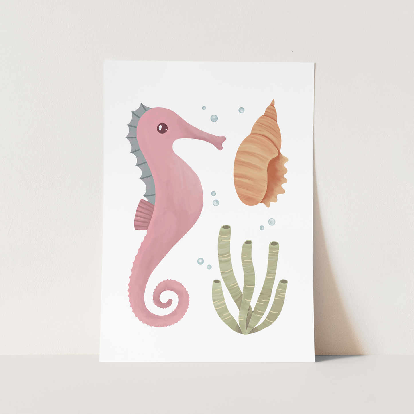 Seahorse Art Print by Kid of the Village (6 Sizes Available)