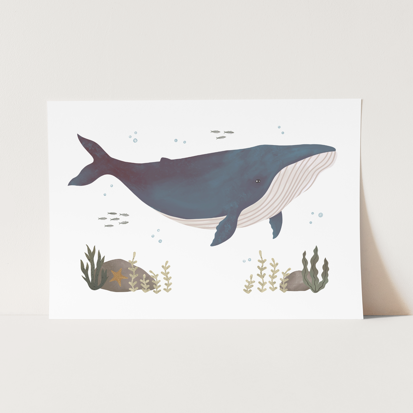 Whale Art Print by Kid of the Village (6 Sizes Available)