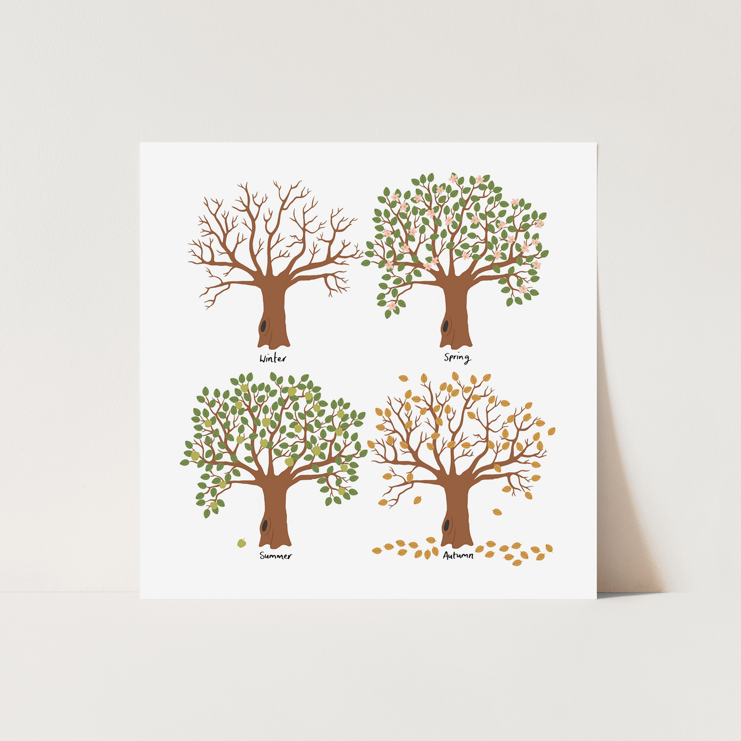 Seasons Art Print by Kid of the Village (2 Sizes Available)