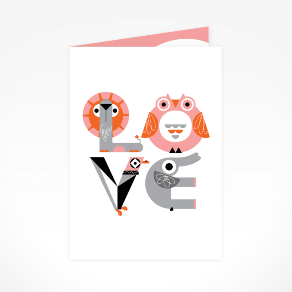 LOVE Greeting Card By The Jam Tart
