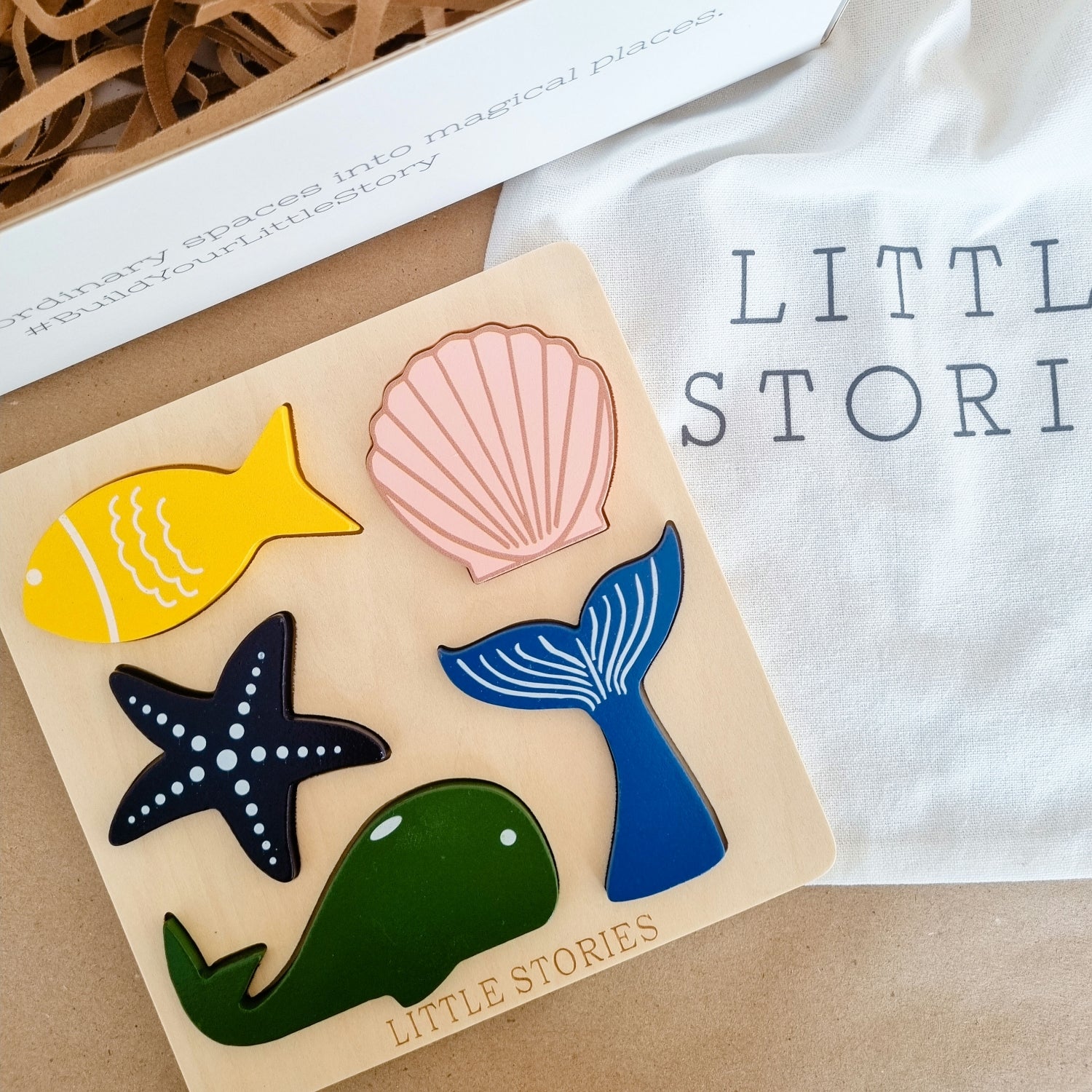 Little Stories Wooden Tray Puzzle - Little Seas