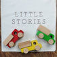 Little Stories Set of 3 Wooden Toy Trucks - Primary