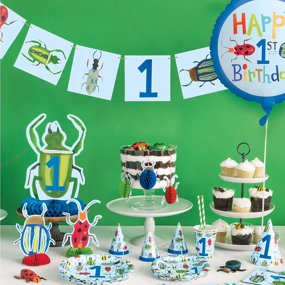 Paper Party Bags 8 Pack - Bug 1st Birthday