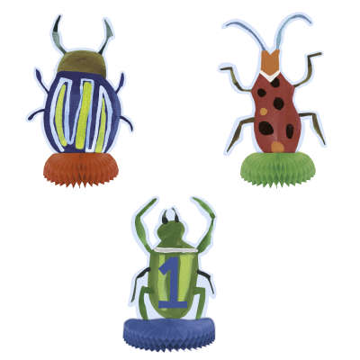Centrepiece Decorations 3 Pack Bug 1st Birthday