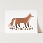 Fox Art Print In White by Kid of the Village (6 Sizes Available)