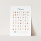 Phonics Art Print In Blue by Kid of the Village (6 Sizes Available)