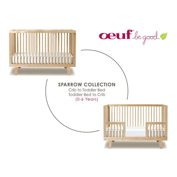 Oeuf NYC Sparrow Cot Bed - Birch