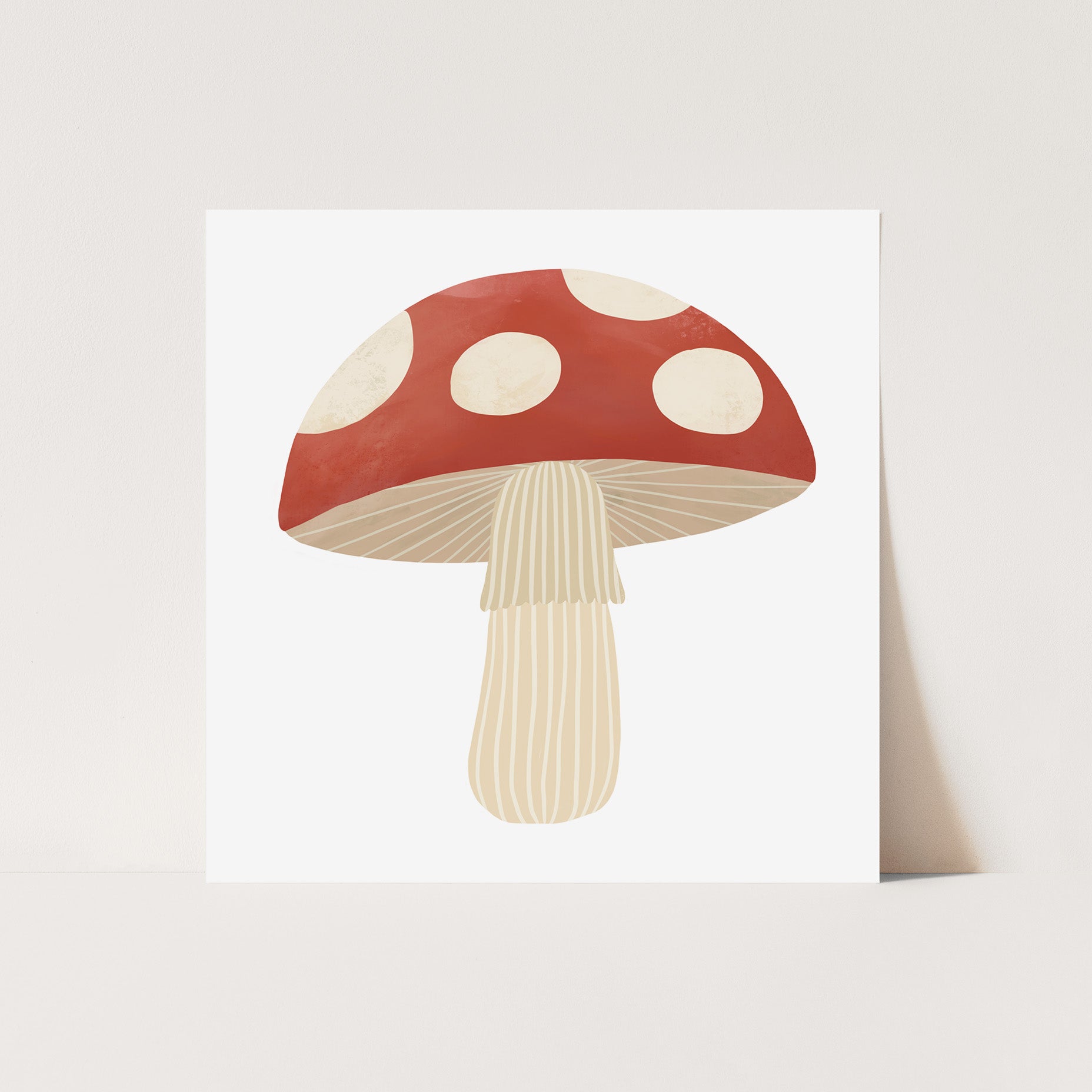 Mushroom Art Print by Kid of the Village (6 Sizes Available)
