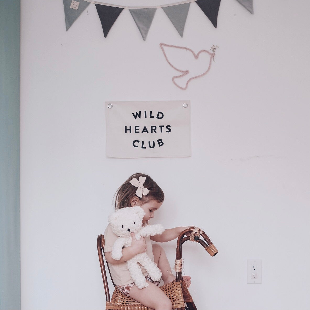 'Wild Hearts Club' Wall Banner by Leonie & The Leopard