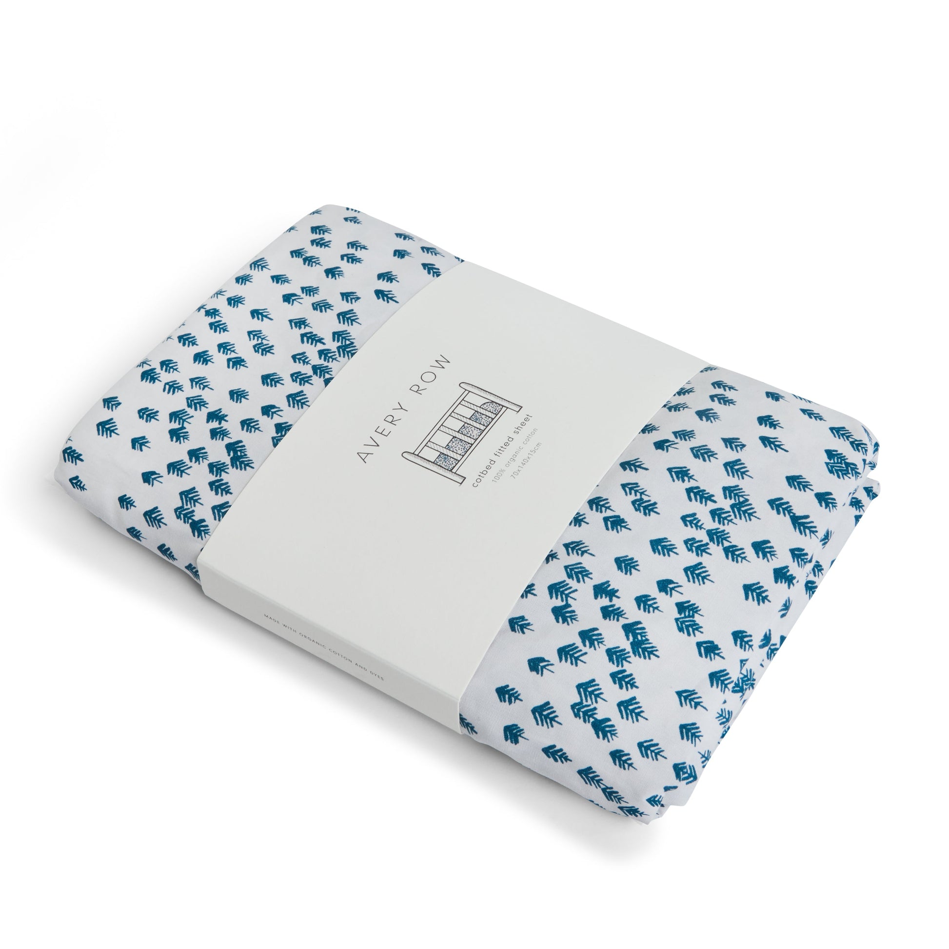 Avery Row Cotbed Fitted Sheet - Nordic Forest