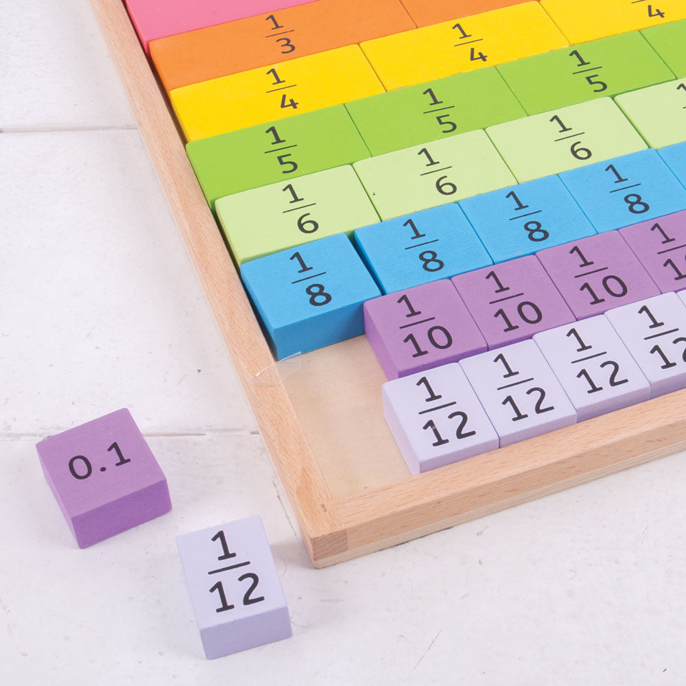 Bigjigs Wooden Fractions Tray