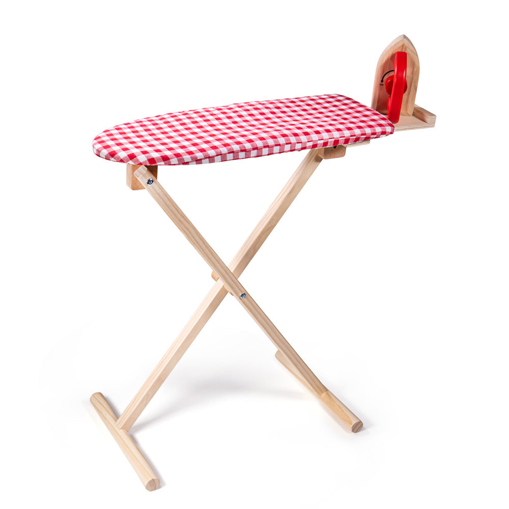 Bigjigs Wooden Toy Ironing Board With Iron