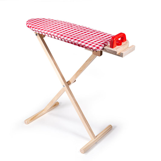 Bigjigs Wooden Toy Ironing Board With Iron