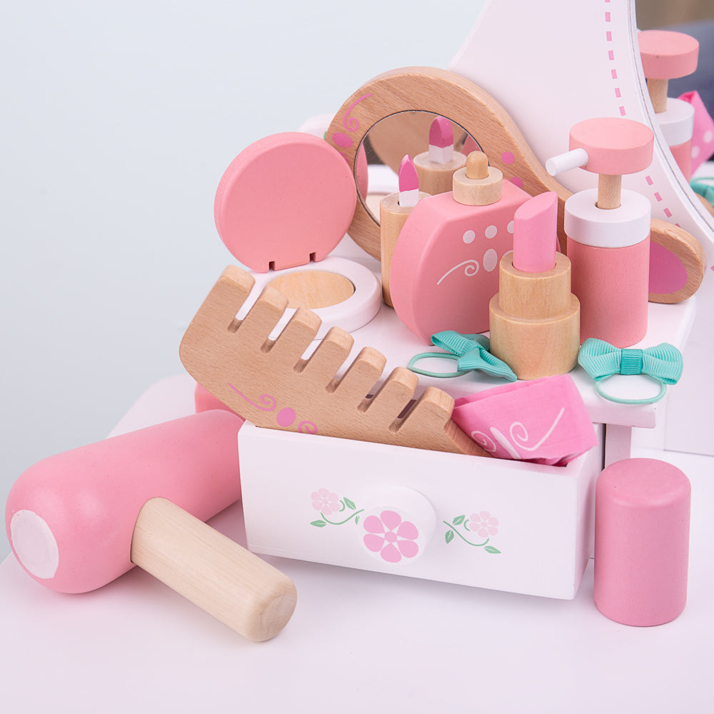 Bigjigs Wooden Toy Vanity Set