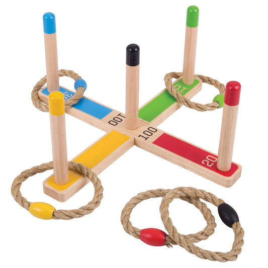 Bigjigs Wooden Ring Toss Game