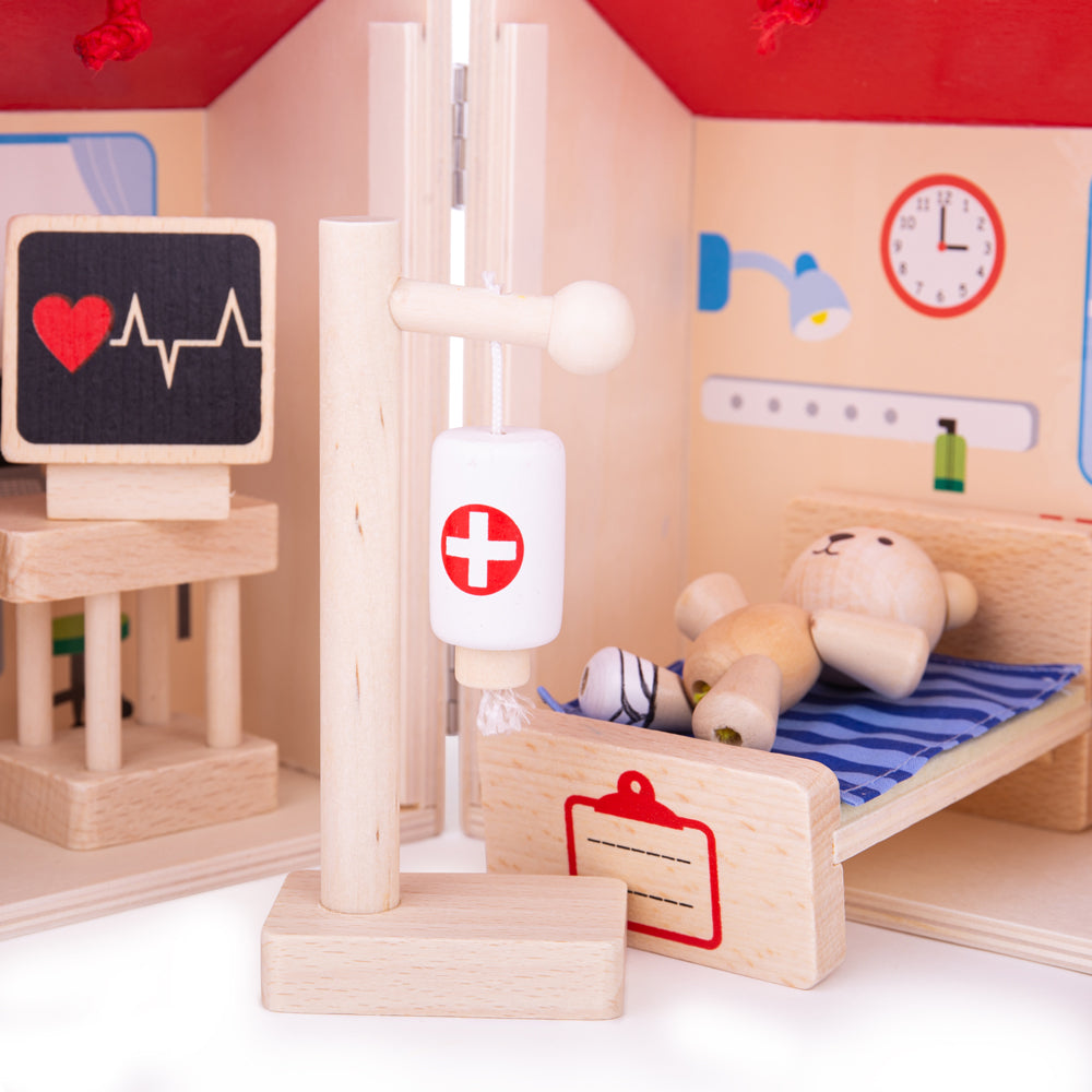 Bigjigs Mini Wooden Hospital Playset