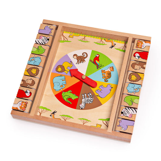 Bigjigs Wooden Animal Shut the Box Game