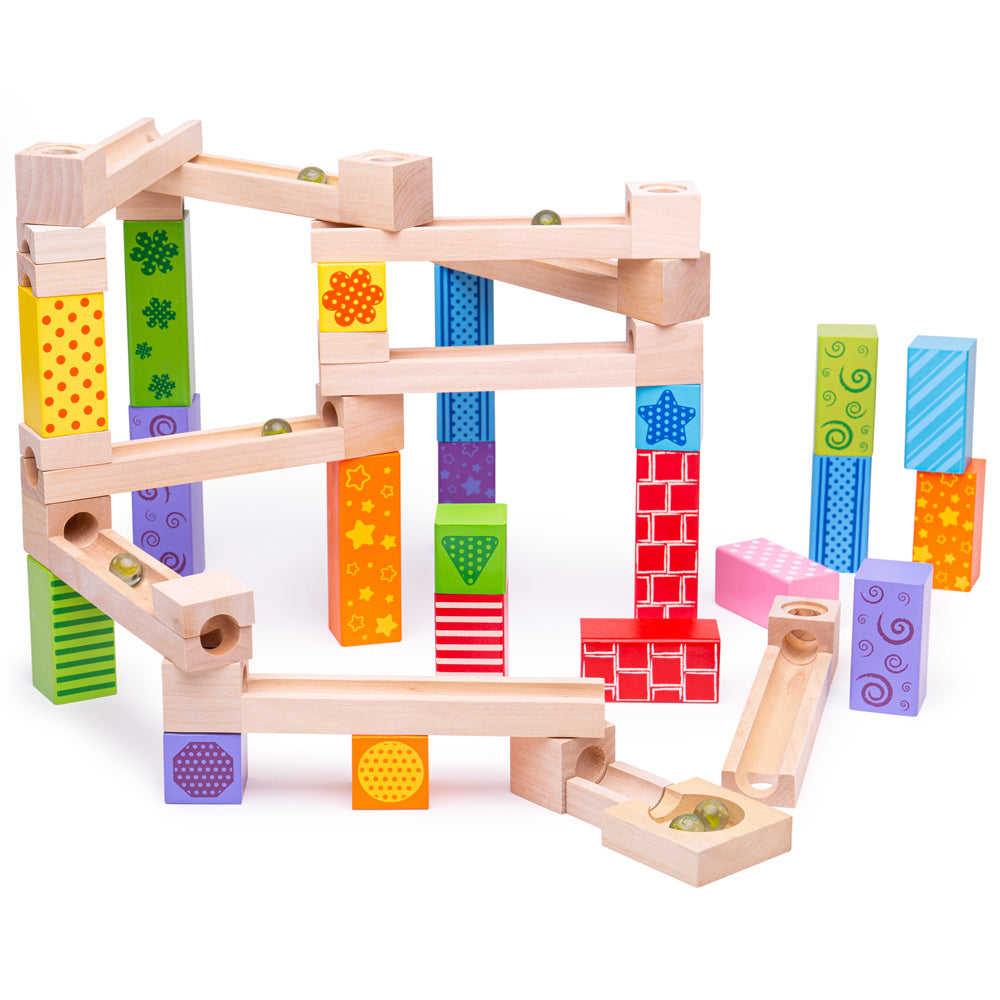 Bigjigs Wooden Marble Run Set