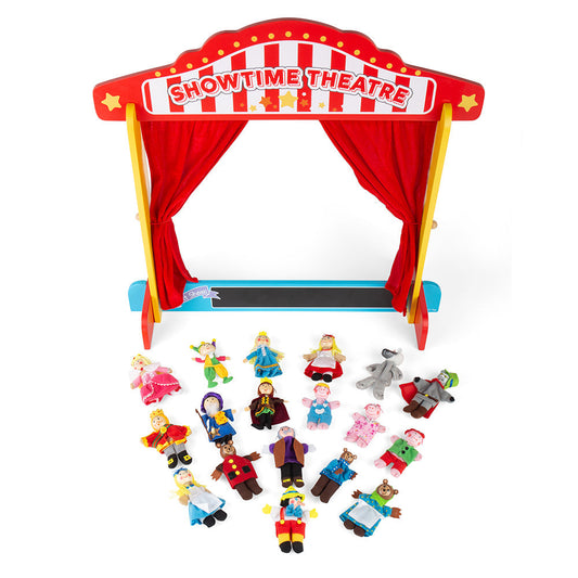 Bigjigs Wooden Puppet Theatre Bundle