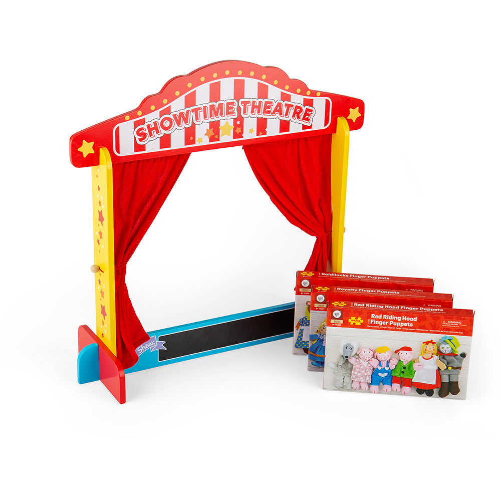 Bigjigs Wooden Puppet Theatre Bundle