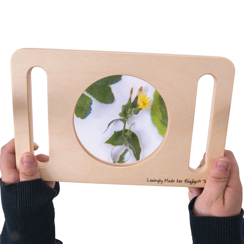 Bigjigs Two Handed Wooden Magnifier Glass