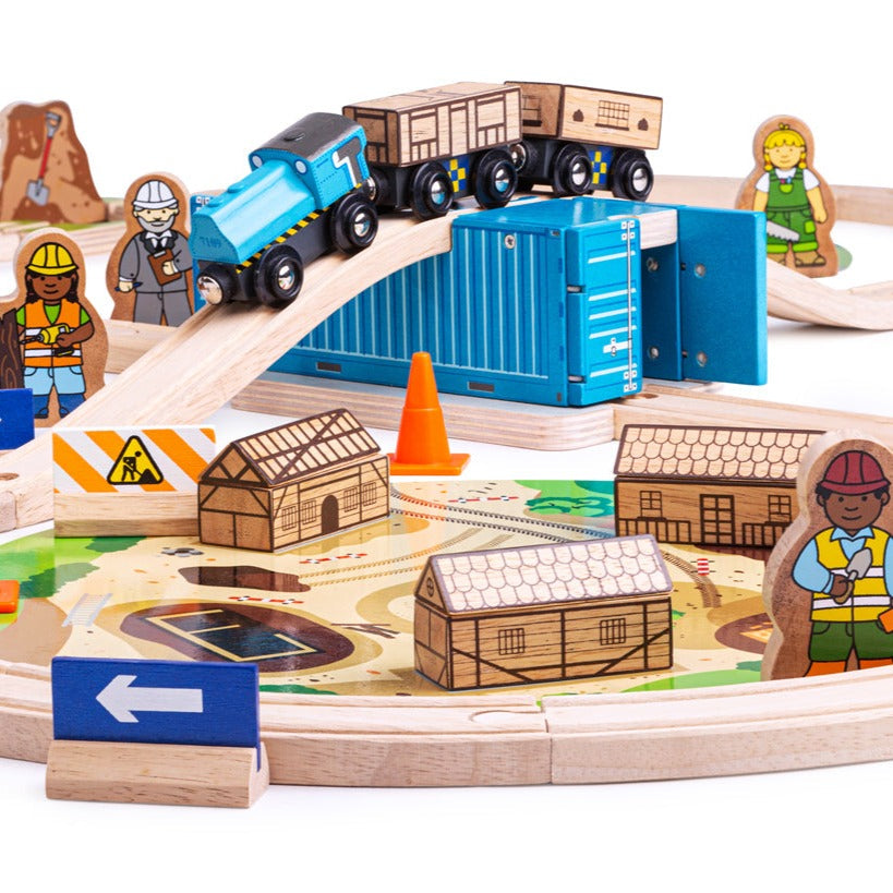 Bigjigs Rail Wooden Construction Train Set