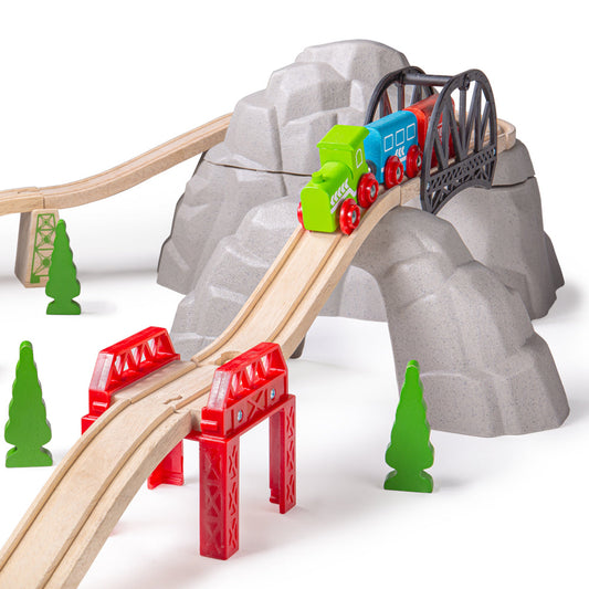 Bigjigs Rail Wooden Rocky Mountain Expansion Pack