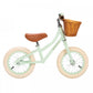 Banwood 'First Go!' Balance Bike & Basket - Pale Mint